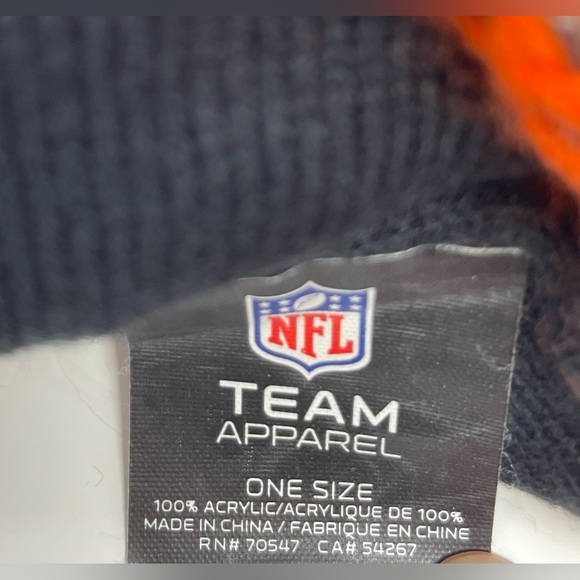 NFL: CHICAGO BEARS FOOTBALL TEAM - Beanie Hat with PomPom - Picture 4 of 6